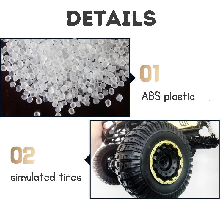 1:8 Scale Half-Meter Body Remote Control Climbing Car – 4WD Off-Road Alloy Body with Suspension & Shock Absorption