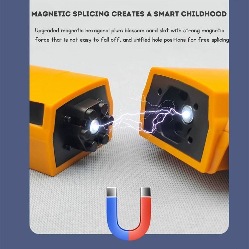 Magnetic Transformation Engineering Car Assembled Toy Deformation Robot Car Toy For Kids