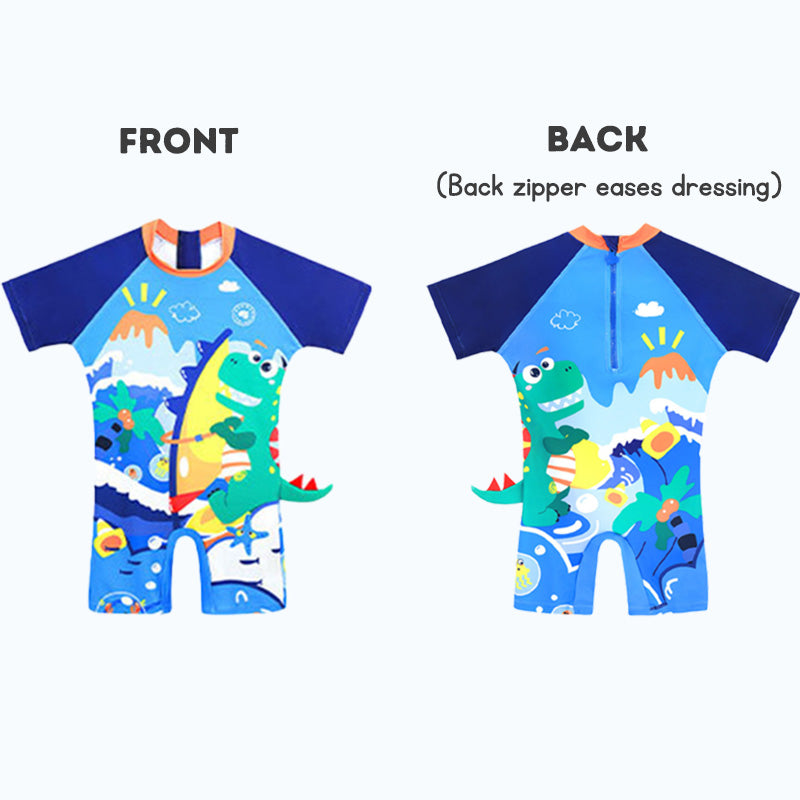 Children's One-piece Swimsuit - UPF50+ UV Protection, Quick-drying, Elastic Swimwear