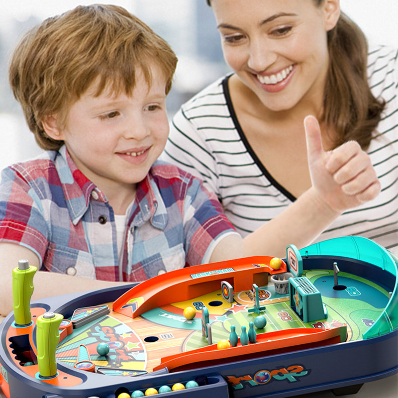 Kids Multi-in-1 Sports Pinball Game Table – Educational Desktop Toy with Interactive Play Features
