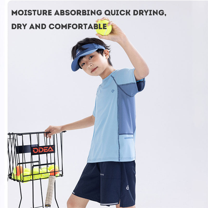 Children's Clothing Sports Suit Summer Short Sleeve Shorts Tracksuit Quick-Drying Sportswear