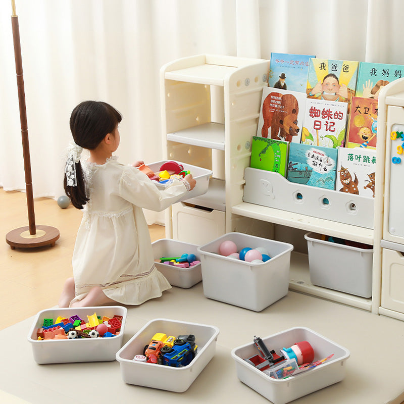 Kids Toy Storage Organizer - Book Shelf & Rack with Whiteboard for Children
