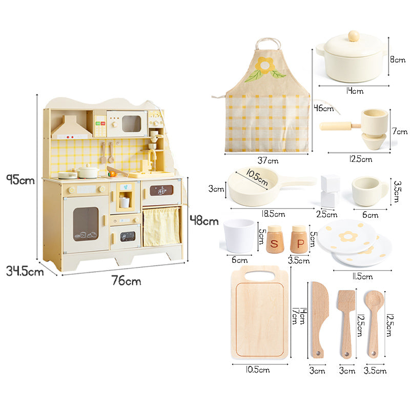 Wooden Kitchen Play Set Dimension