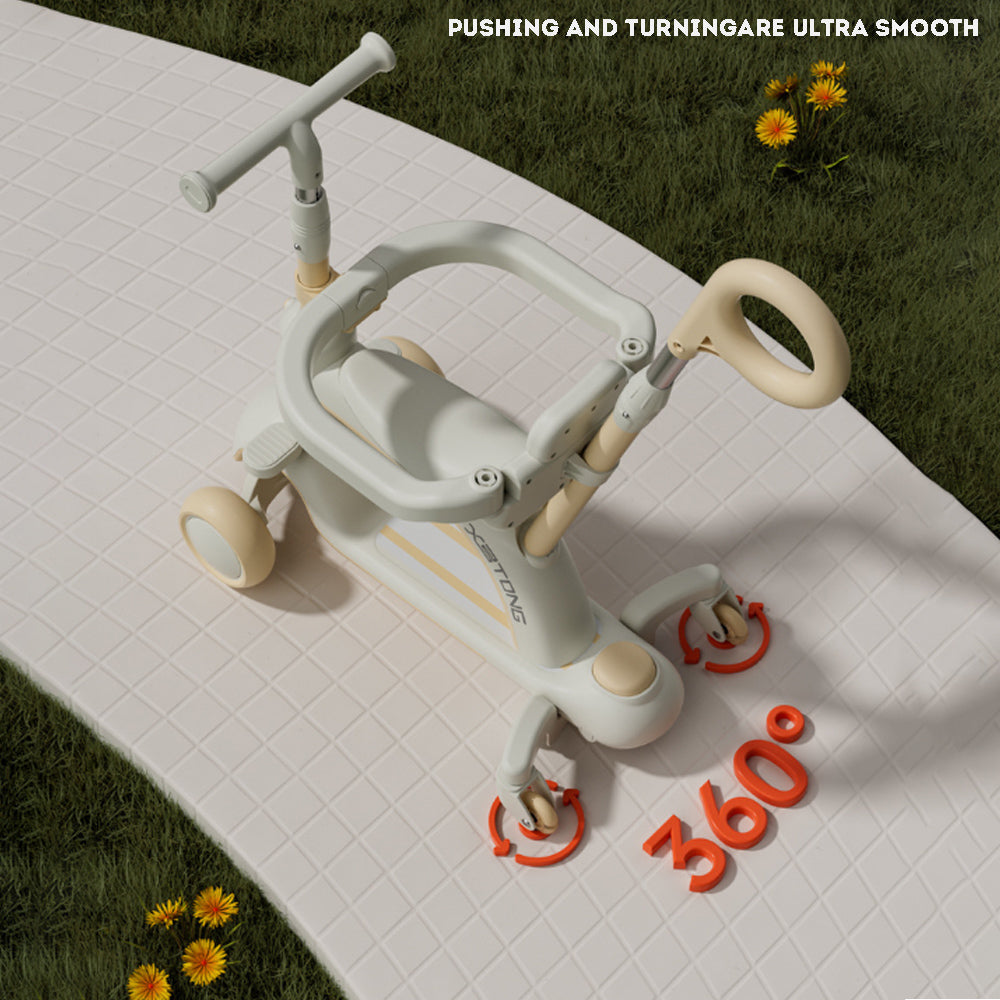 Children's Multifunctional Scooter Foldable Push Car Baby Stroller High Chair