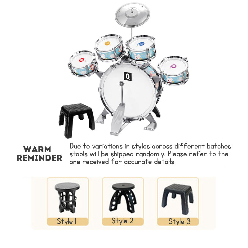 Kids' Beginner Jazz Drum Toy – Hand Percussion Instrument for Fun Home Practice