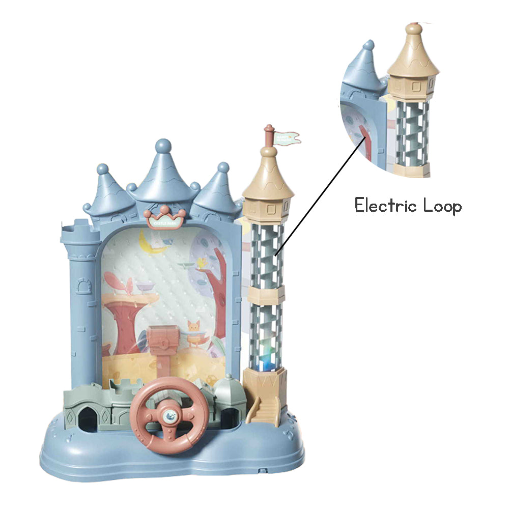 Kid's Electric Marble Run Castle Toy with Lights & Sound – Educational Birthday Gift for Boys and Girls