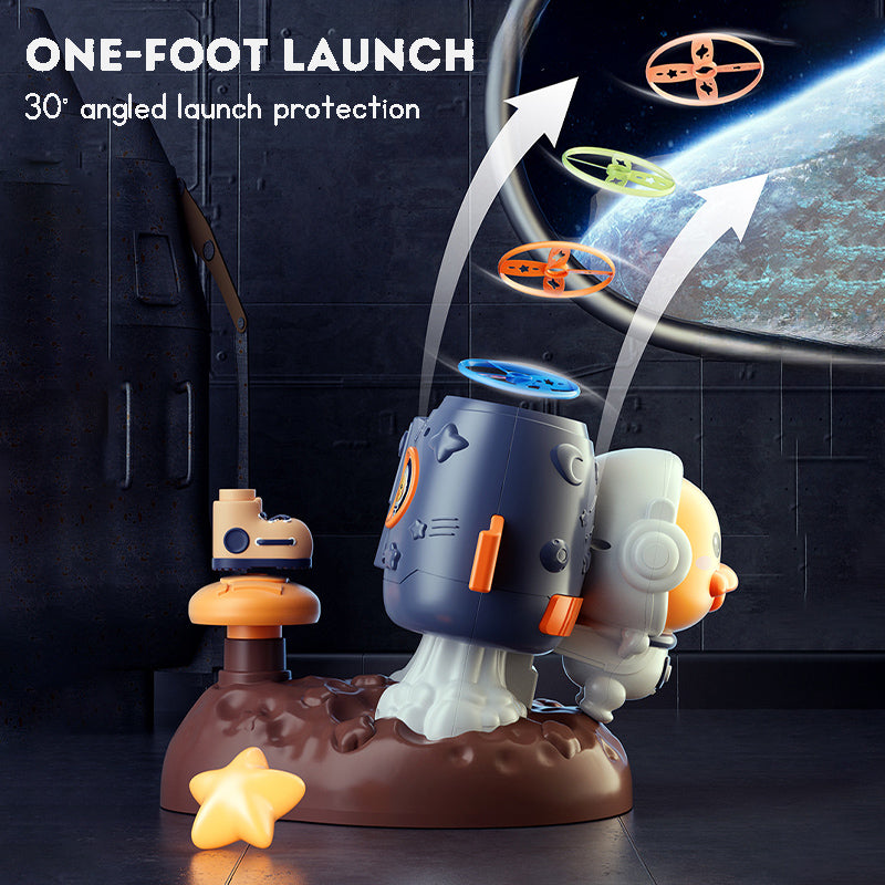One Foot-Powered Flying Disc Toy