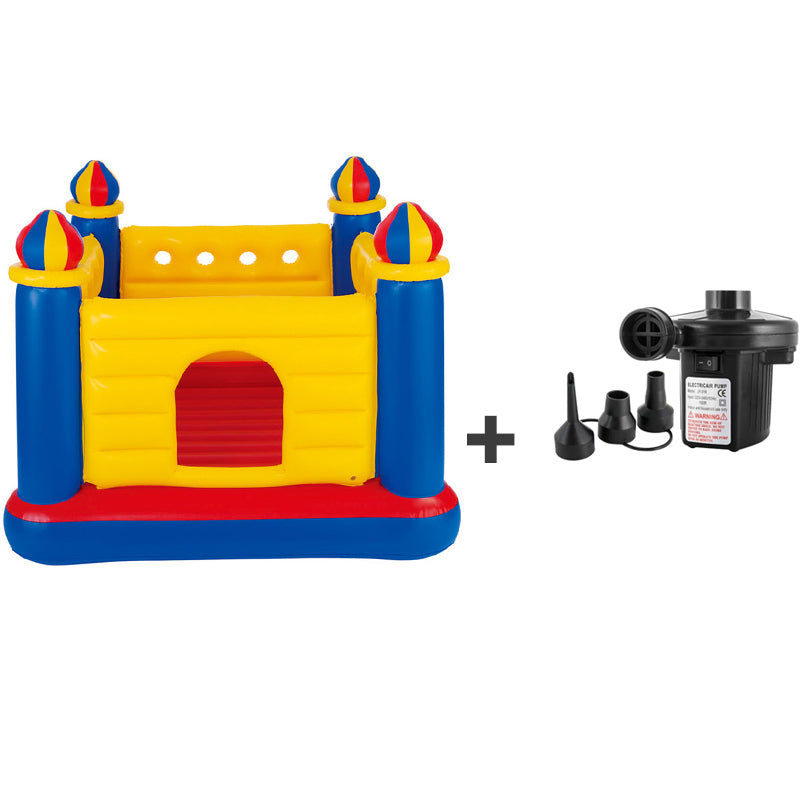 Kids Bouncy Castle Inflatable Trampoline - Indoor & Outdoor Jumping Game for Children