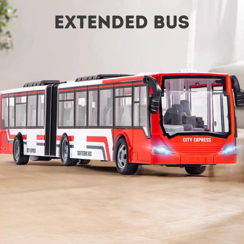 Remote Control Double Decker Bus Toy – RC Vehicle with Cool Lights | Safe, Durable Gift for Kids & Boys