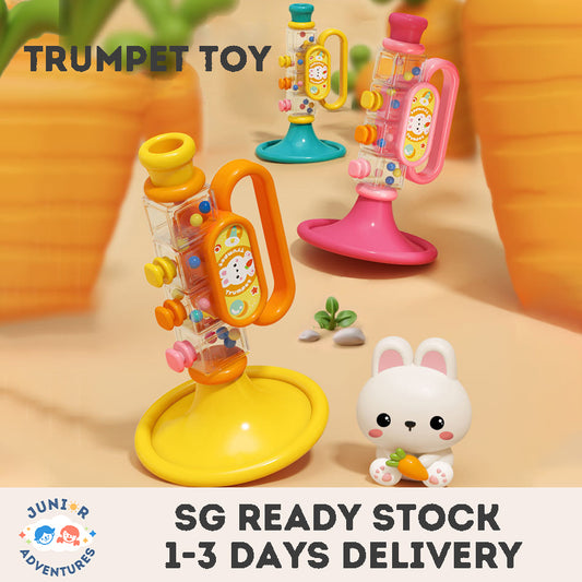 Kid's Little Trumpet Toy Baby Blow Instrument Harmonica Whistle Toys for Boys and Girls