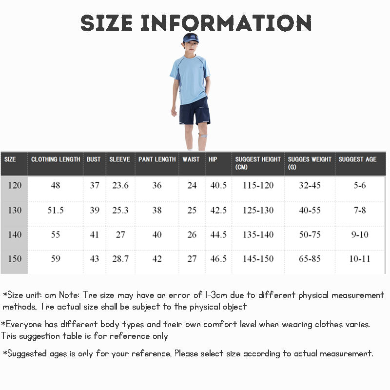 Children's Clothing Sports Suit Summer Short Sleeve Shorts Tracksuit Quick-Drying Sportswear