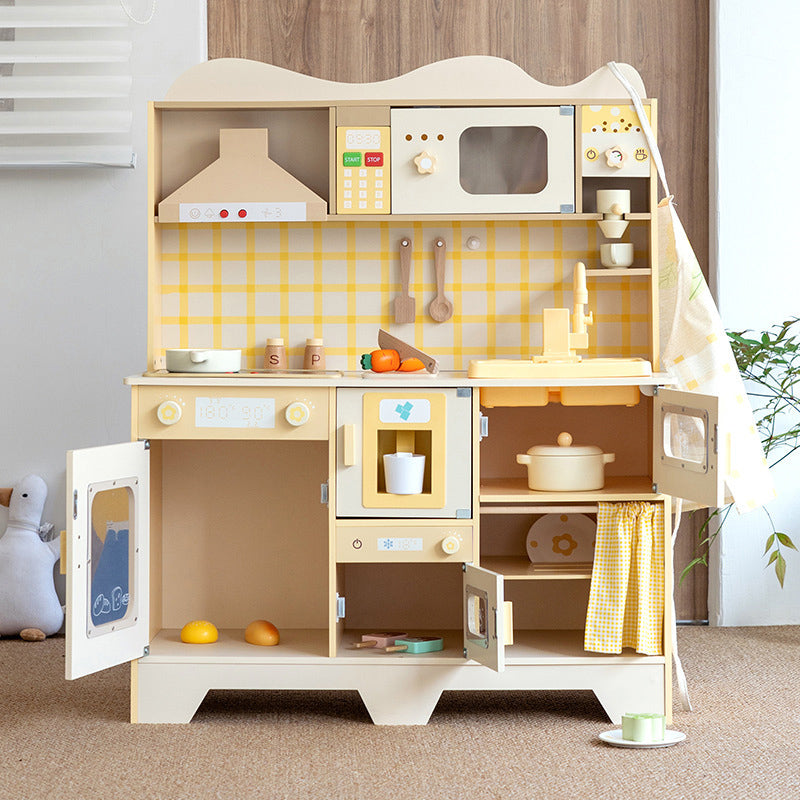 Wooden Kitchen Play Set with Water Outflow