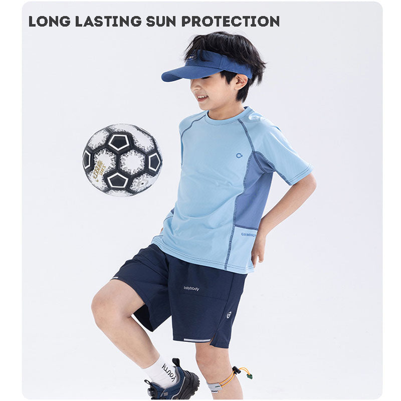 Children's Clothing Sports Suit Summer Short Sleeve Shorts Tracksuit Quick-Drying Sportswear
