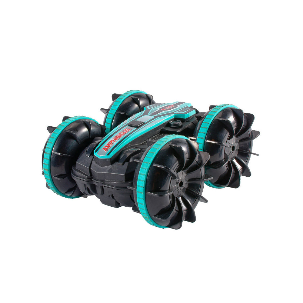 Kid's Remote Control Amphibious Stunt Vehicle 360 Degree Rotation Remote Control Car Toy Boys Birthday Gift