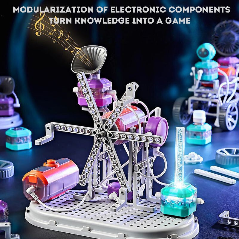 Electric Building Block Assembly Toy – DIY Circuit Physics Kit for Kids, Cognitive & STEM Learning Gift