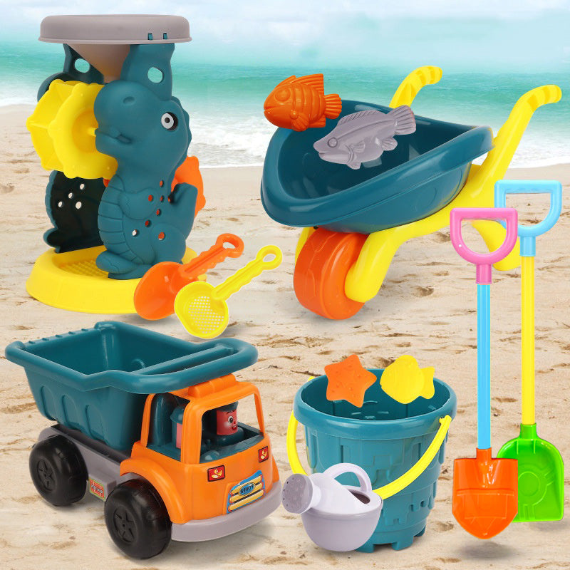 Kids Beach Sand Toy Set – 15/6-Piece Animal Molds, Shovel & Rake | Outdoor Play Snow & Sand Toys for Boys & Girls
