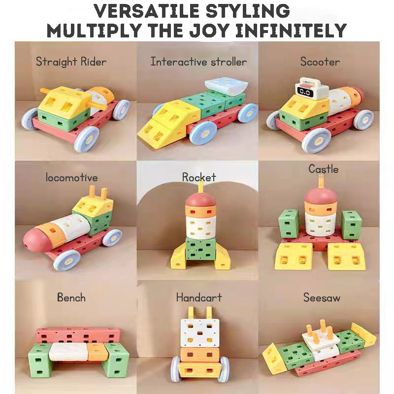 Educational Building Blocks Set – Car Assembly Toy for Boys & Girls Aged 1-6, Perfect Birthday Gift
