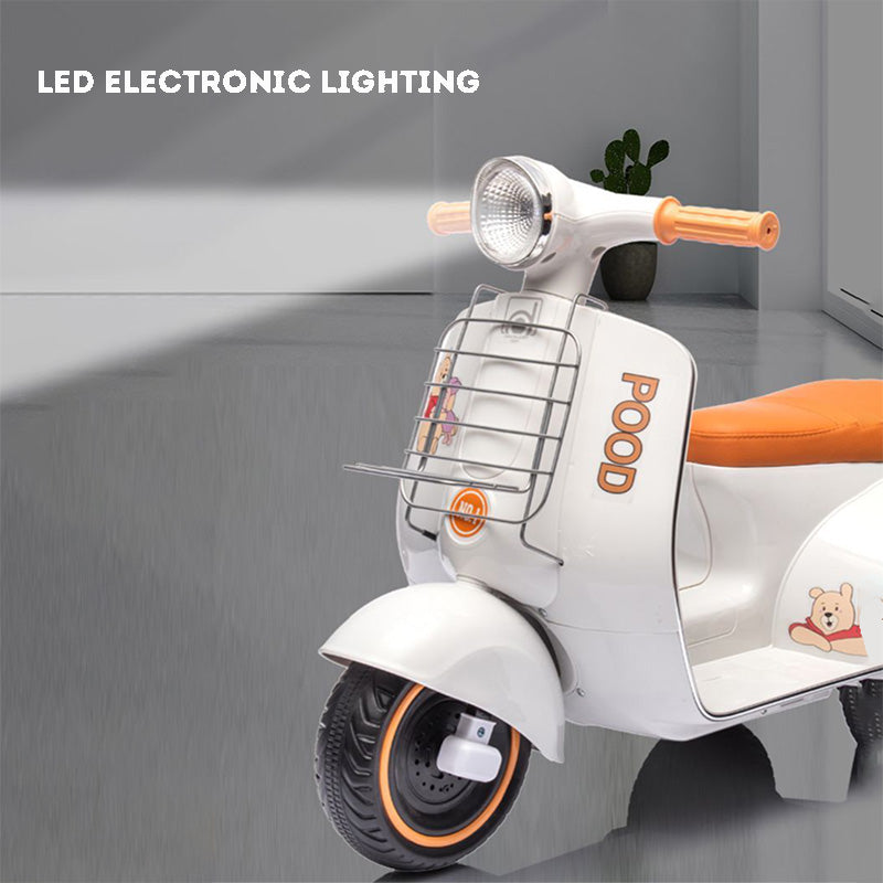 Rechargeable Electric Motorbike Tricycle for Kids – Ride-On Toy Vehicle with Music, Lights & Dual Seats