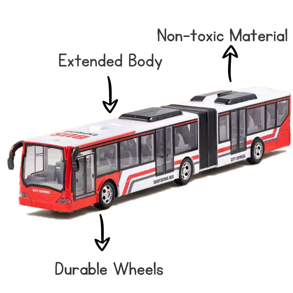 Remote Control Double Decker Bus Toy – RC Vehicle with Cool Lights | Safe, Durable Gift for Kids & Boys