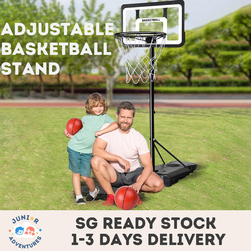 Adjustable Basketball Hoop for Kids – 130-270cm Stand, Indoor/Outdoor Basketball Toy