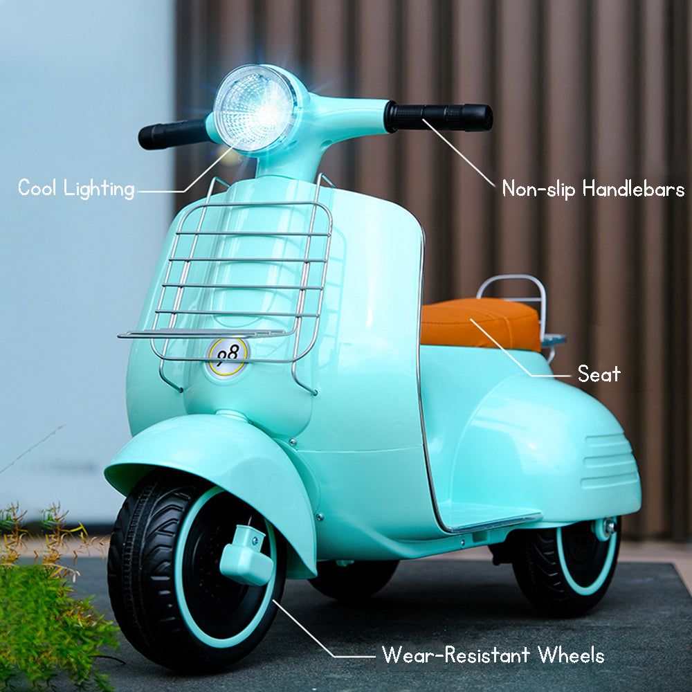 Rechargeable Electric Motorbike Tricycle for Kids – Ride-On Toy Vehicle with Safety Mark Charger