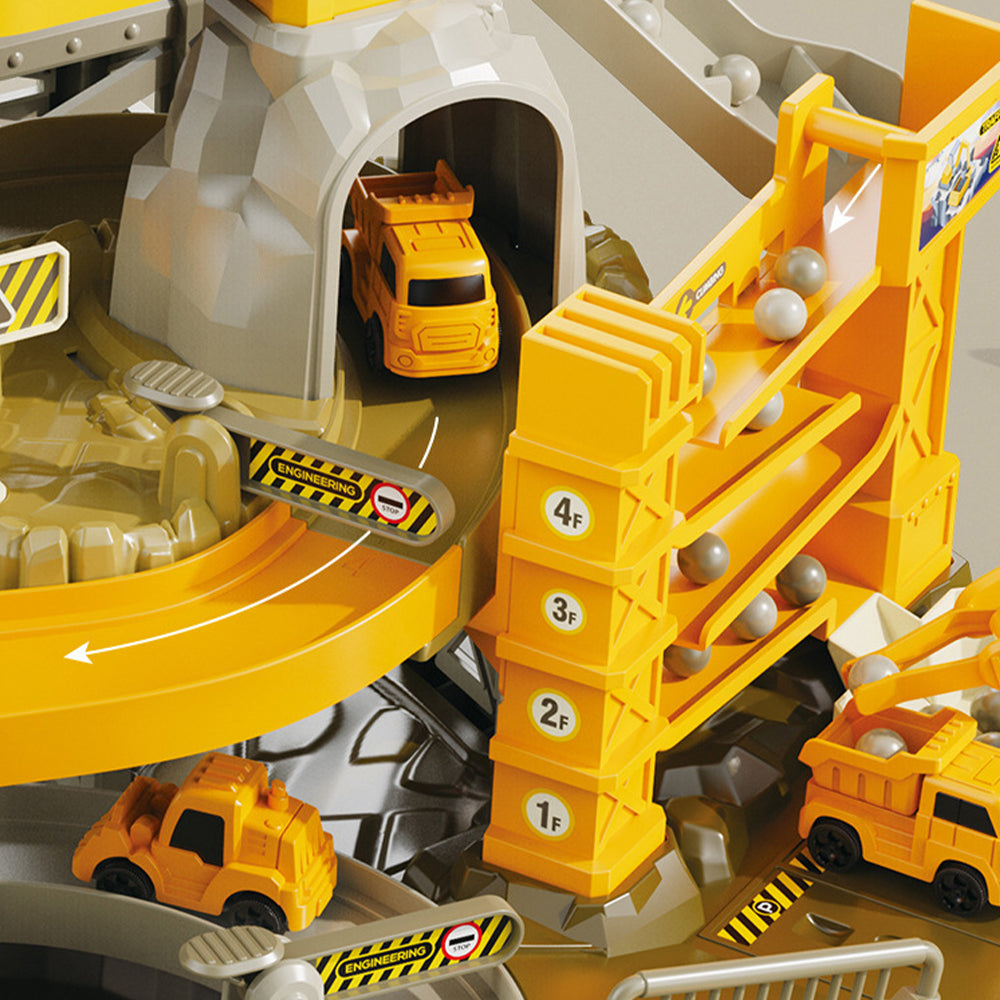 Kids' Electric Engineering Track Toy – Climbing Loop with Music, Safe Materials, Ideal Birthday Gift for Boys