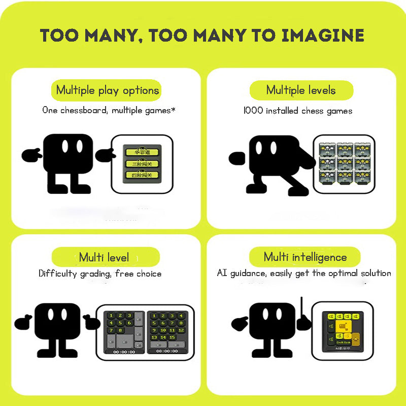 Electronic sliding puzzle toy magnetic puzzle toy children's toy Intelligent Puzzle