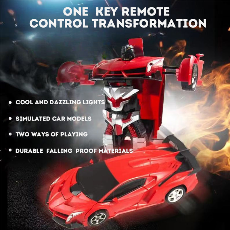 Cool Transformation remote control car with opening and closing is a great gift for children.