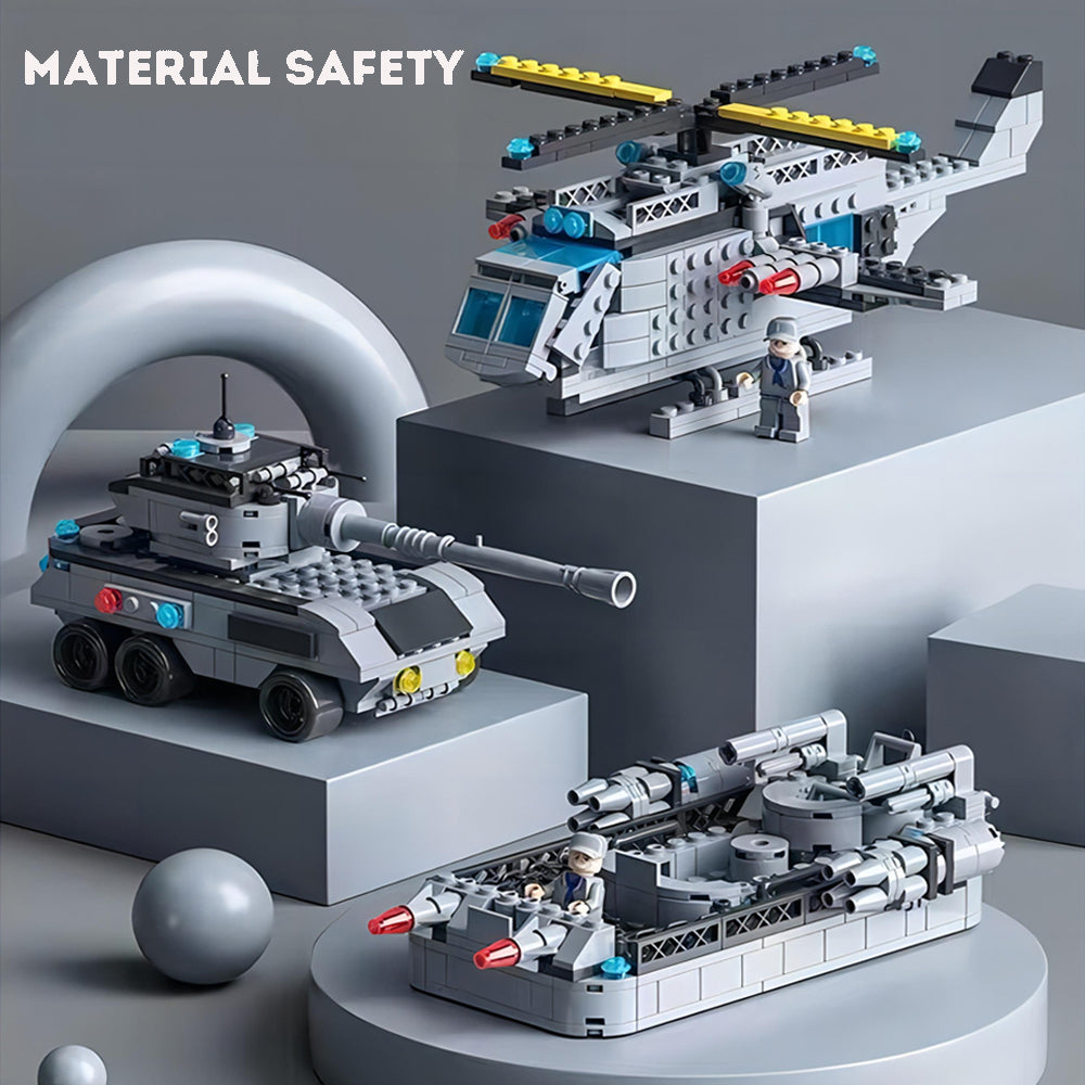 Military Battleship Building Block Set – Missile Destroyer Ship Model Kit for Kids & Adults | Creative STEM Toy Gift