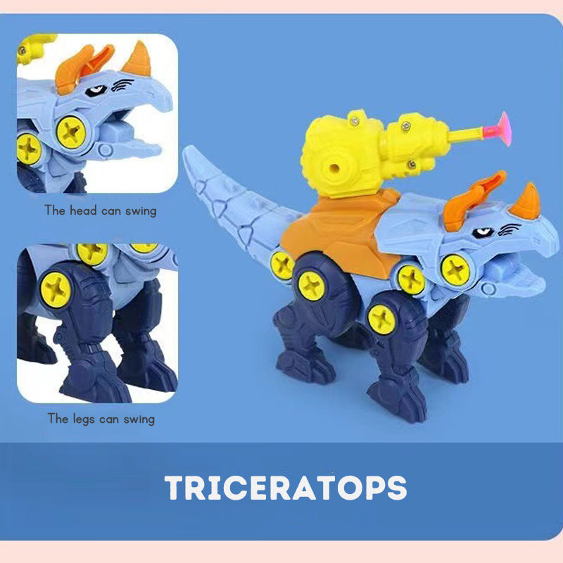 Kid's dinosaur assembly toy DIY hand screwing Puzzle Disassembly Toy Dinosaur model simulation toys