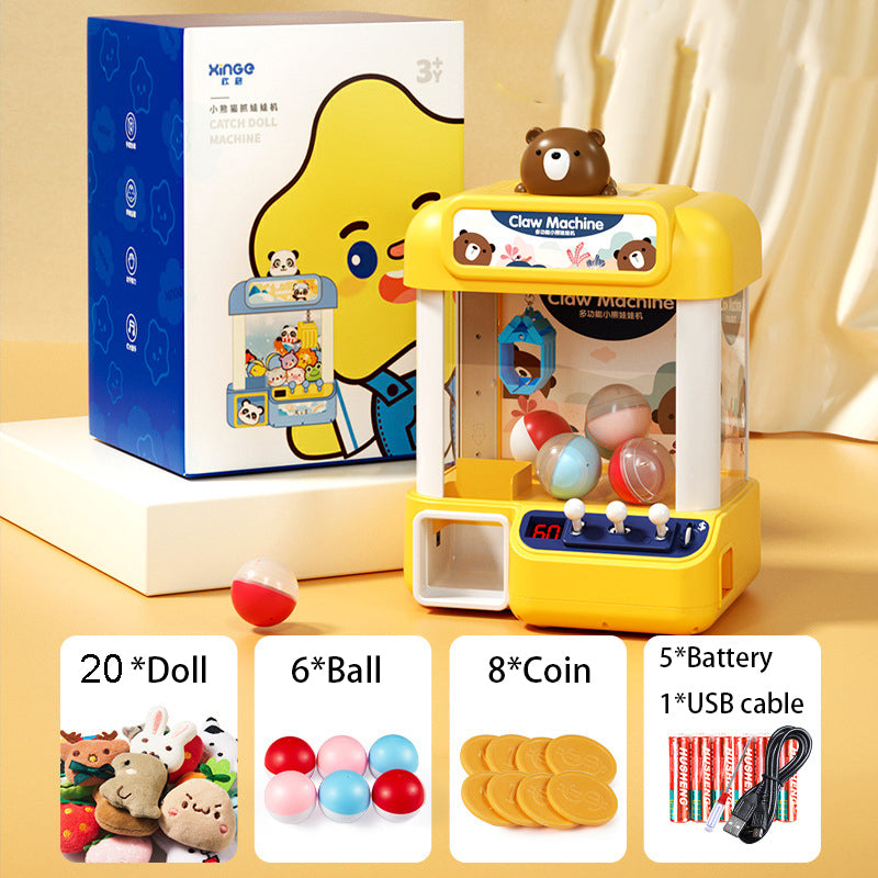 Mini Arcade Claw Machine for Kids – Toy Grabber & Doll Dispenser, Fun Birthday Gift