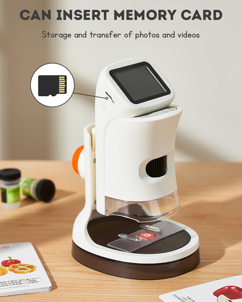 Mini Microscope for Kids – Portable Educational Science Toy with Magnifying Glass for STEM Learning