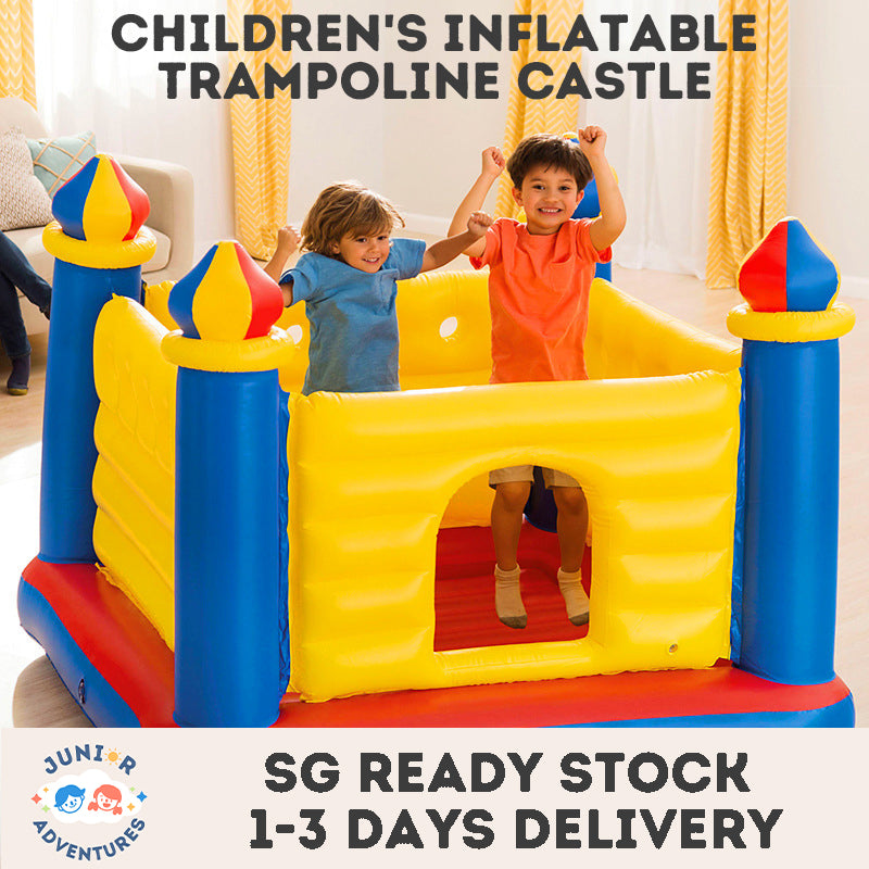 Kids Bouncy Castle Inflatable Trampoline - Indoor & Outdoor Jumping Game for Children