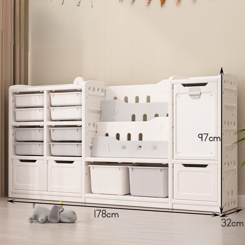 Kids Toy Storage Organizer - Book Shelf & Rack with Whiteboard for Children