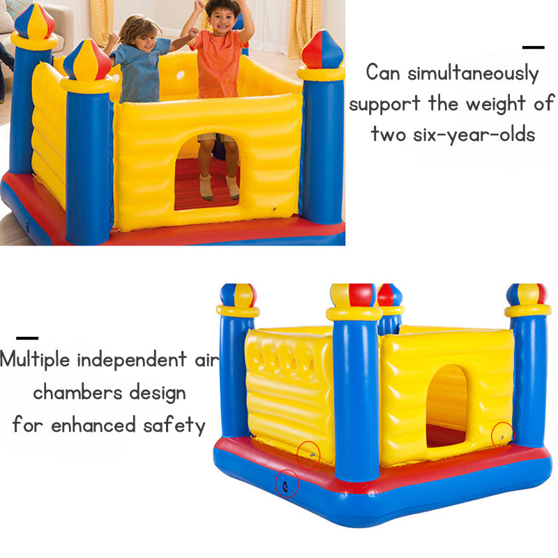 Kids Bouncy Castle Inflatable Trampoline - Indoor & Outdoor Jumping Game for Children