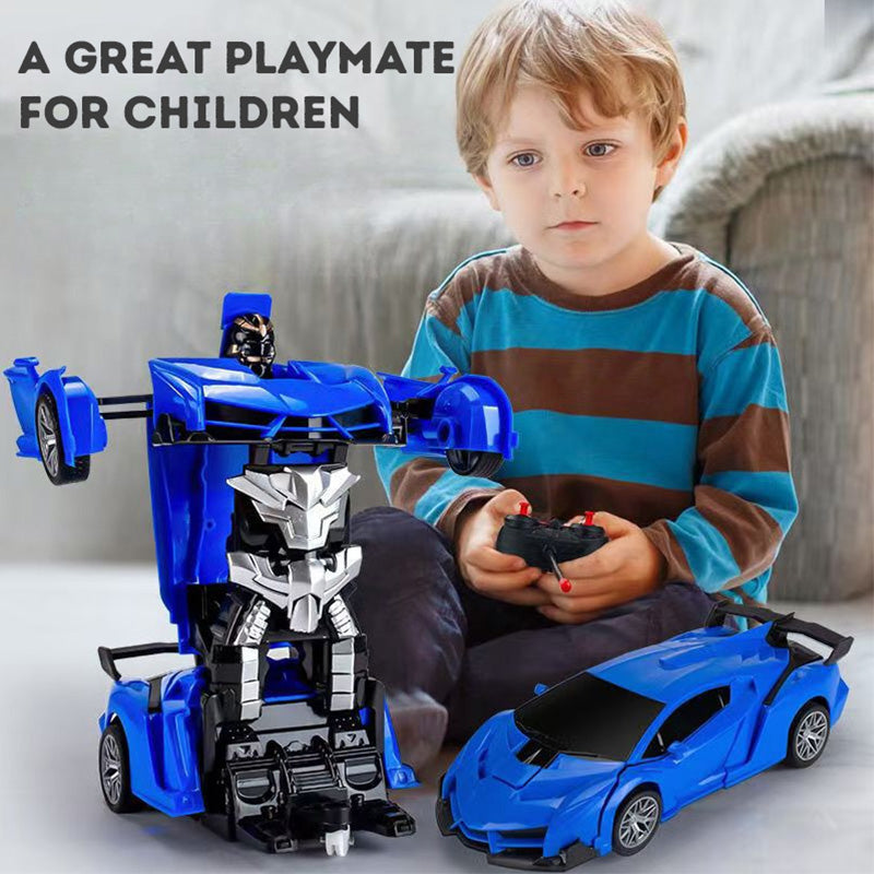 Cool Transformation remote control car with opening and closing is a great gift for children.
