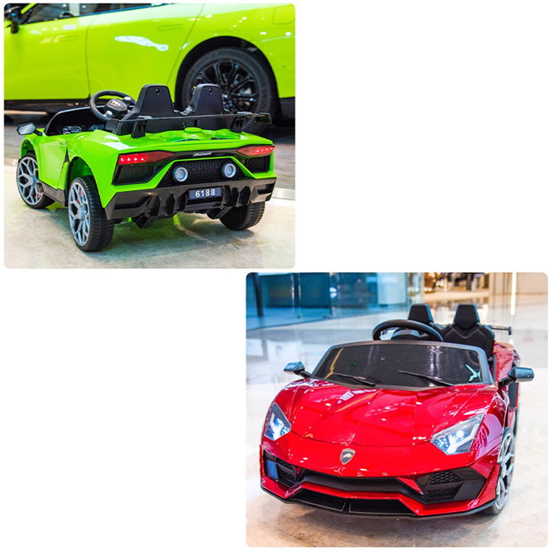 Kids Electric Lamborghini Sports Car - Rechargeable, Remote Control, Music, Lights, Multifunctional Toy - Gift for Boys & Girls