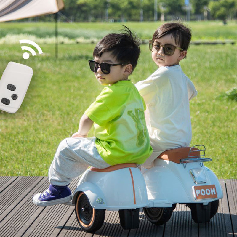 Rechargeable Electric Motorbike Tricycle for Kids – Ride-On Toy Vehicle with Music, Lights & Dual Seats