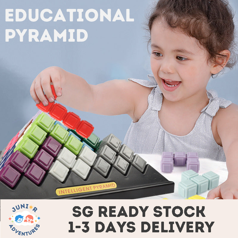 Montessori Pyramid Puzzle Toy – 432 STEM Challenges | Brain Development & Educational Blocks for Kids