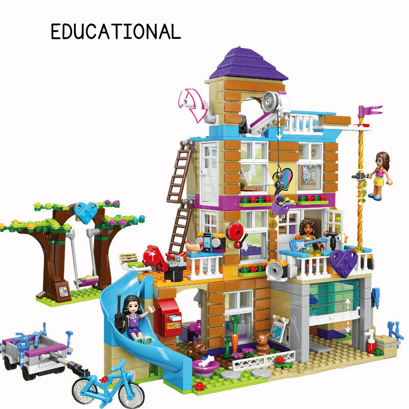 Children's Educational Building Blocks Dollhouse Assembly Toy