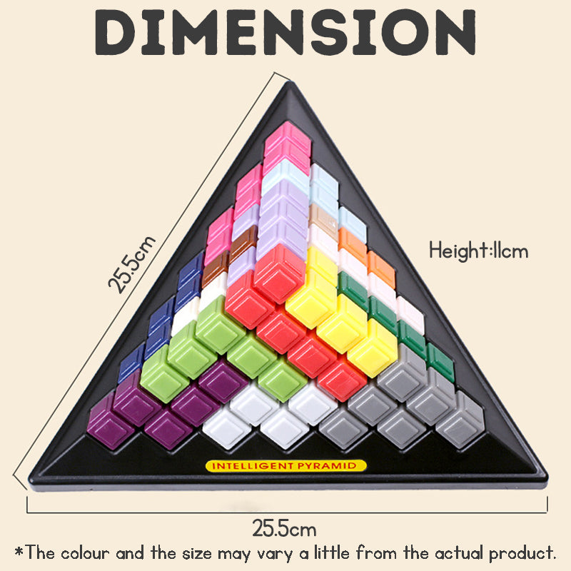 Montessori Pyramid Puzzle Toy – 432 STEM Challenges | Brain Development & Educational Blocks for Kids