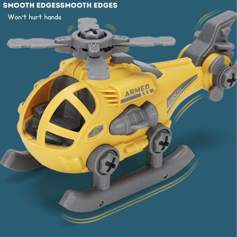 Children's Disassembly and Assembly Toy Car with Electric Screwdriver Screw Toy Engineering Vehicles Fire Trucks Police