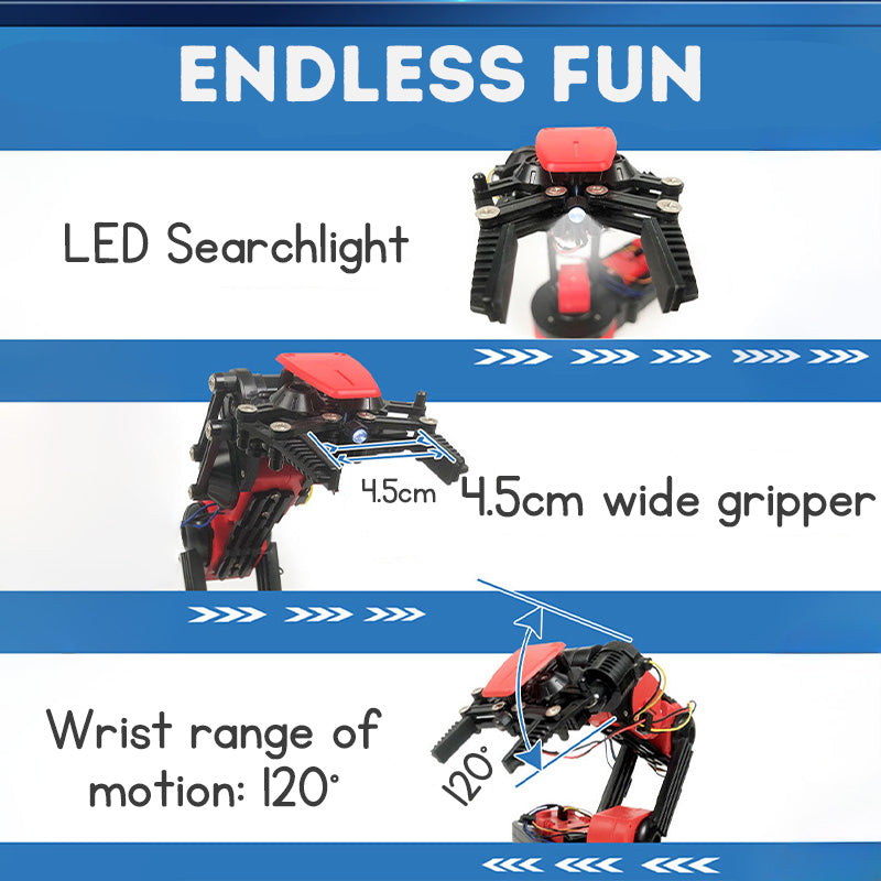 Stem Toys Robotics Kit Robot Arm Robotics for Kids Assembly Toys Educational Toys RC Toys