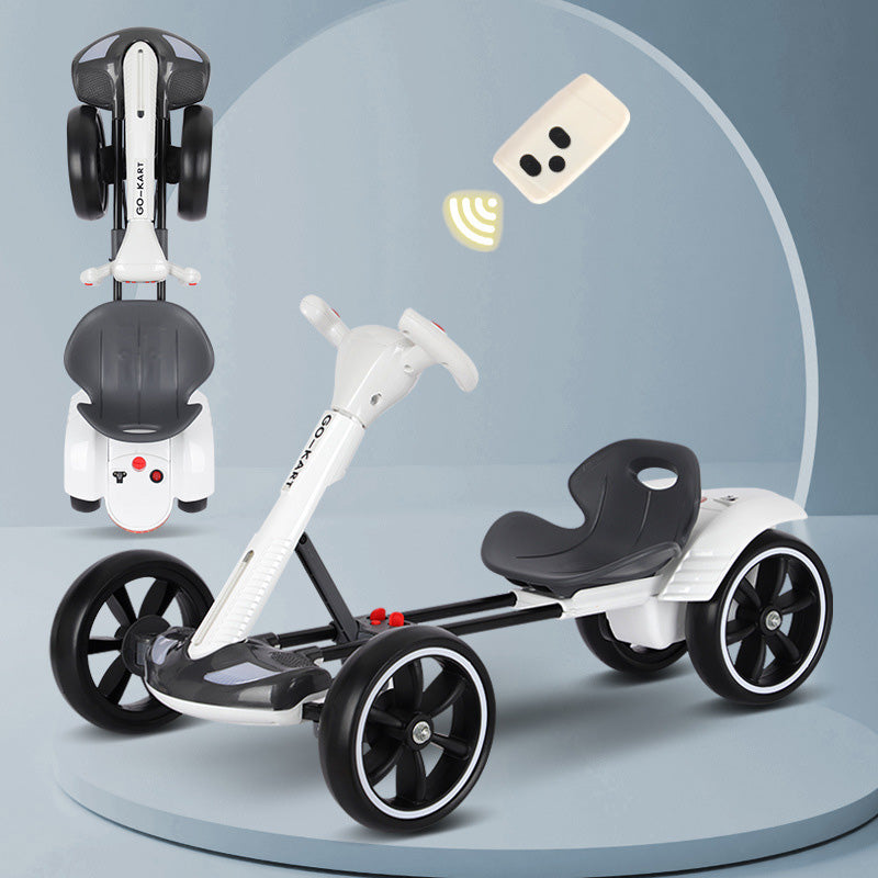 Kids Electric Go Kart Ride-On Car – Remote Control Racing Car for Children With Safety Mark Charger