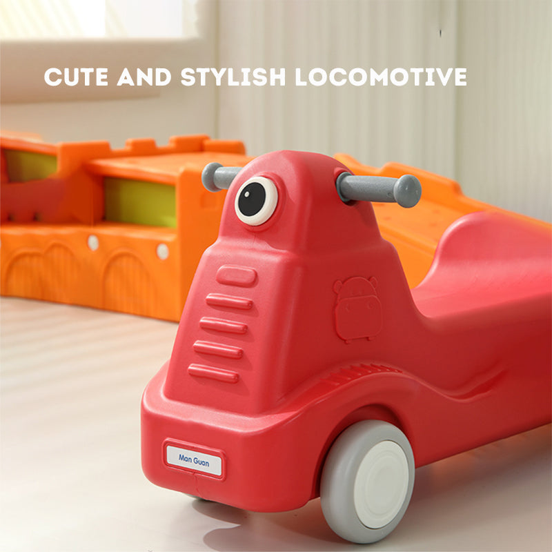 Sliding Track Toy Car for Children Three-Stage Sliding Car Baby Toy Multi functional Balance Car