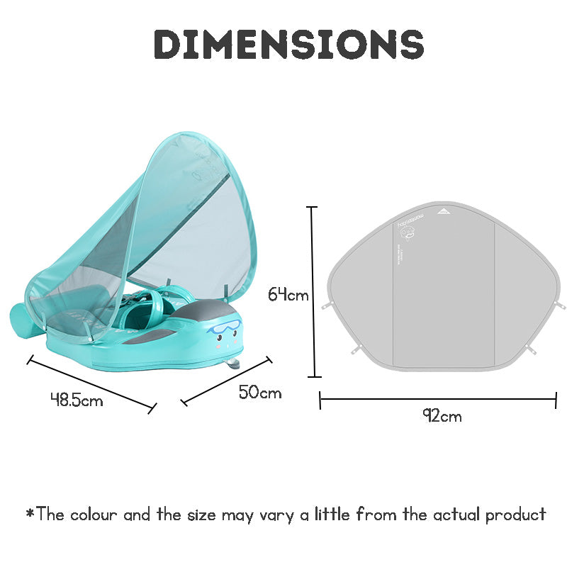 Non-Inflatable Baby Swim Ring – Infant Swimming Trainer with Floating Plate for Kids