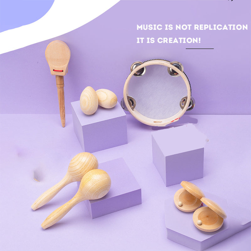 Orff Instrument Kids Wooden Musical Toy Percussion Instrument Teaching Aids Baby Early Educational Toys