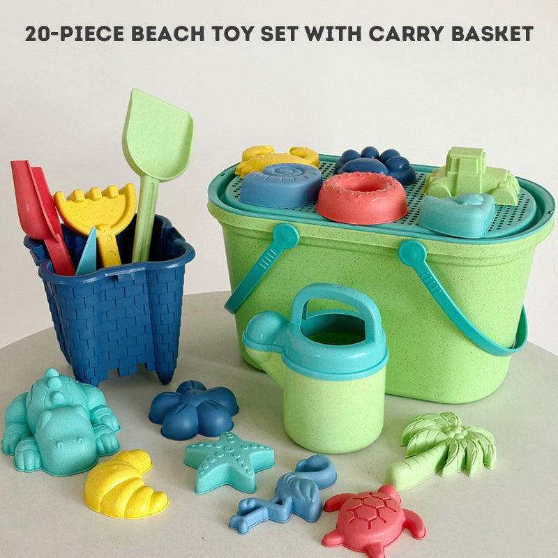 Kids Beach Sand Toy Set – 15/6-Piece Animal Molds, Shovel & Rake | Outdoor Play Snow & Sand Toys for Boys & Girls