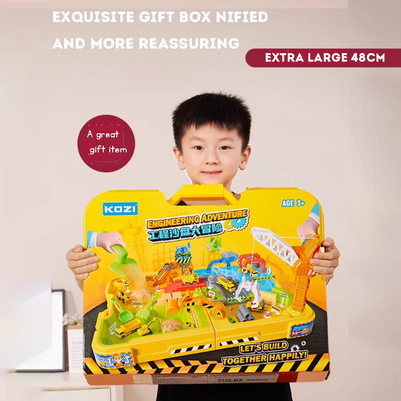 Children's Space Sand Toy Set Portable Handheld Set Puzzle Sand Table Engineering Toy