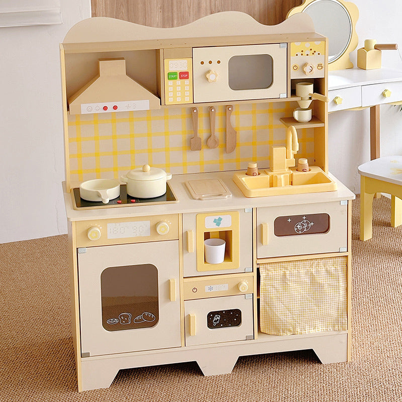 Wooden Kitchen Play Set with Water Outflow